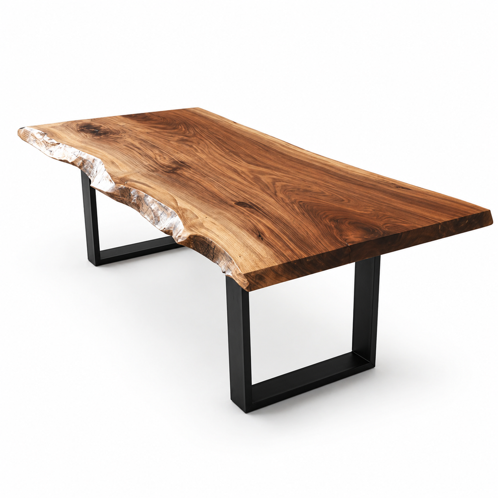La Table "Sillage" en Noyer Live Edge