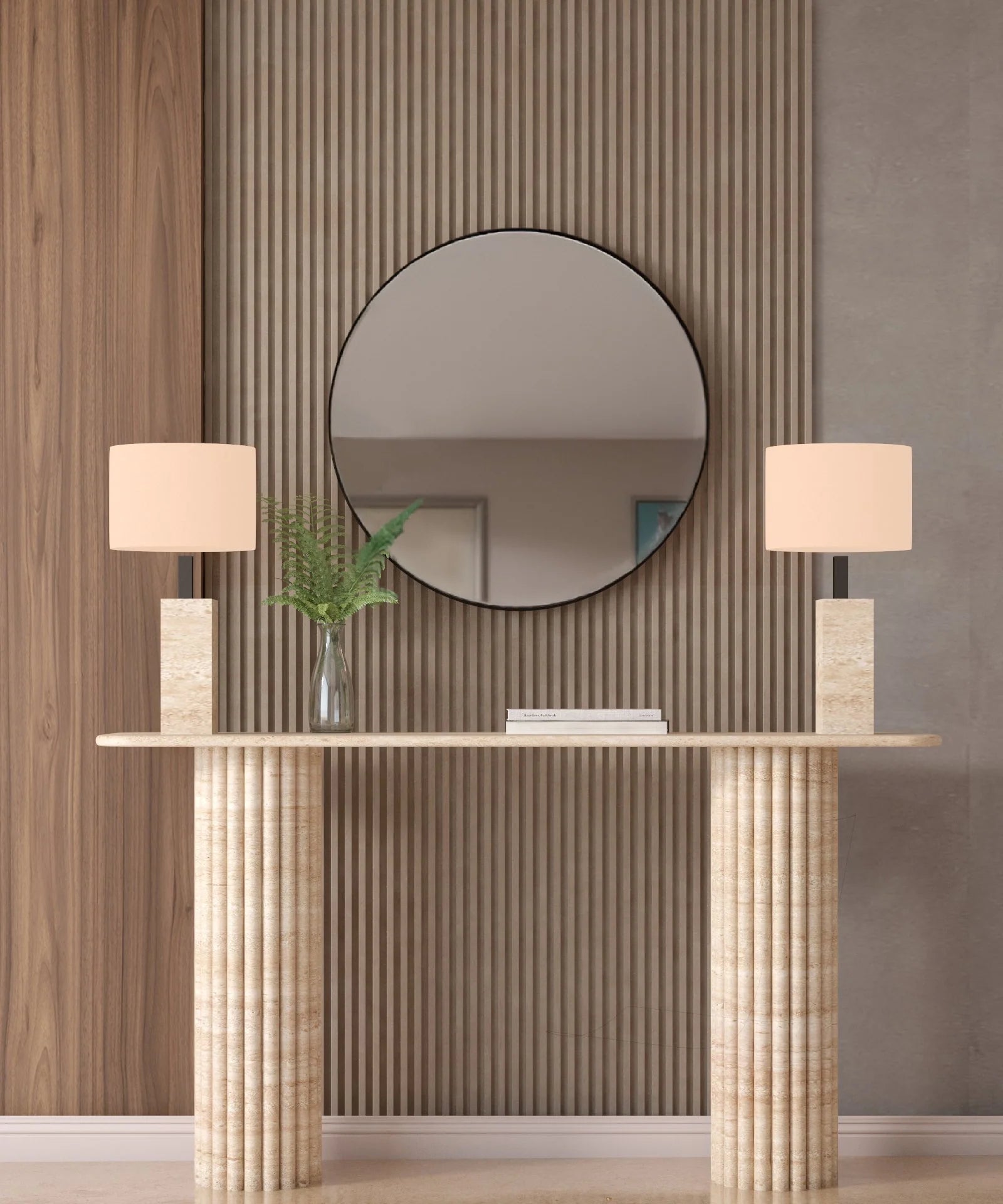 Console en Travertin TERRA FLUTE