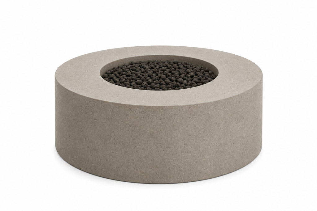 Le Brasero Circulaire "Cratère" en Béton Architectural