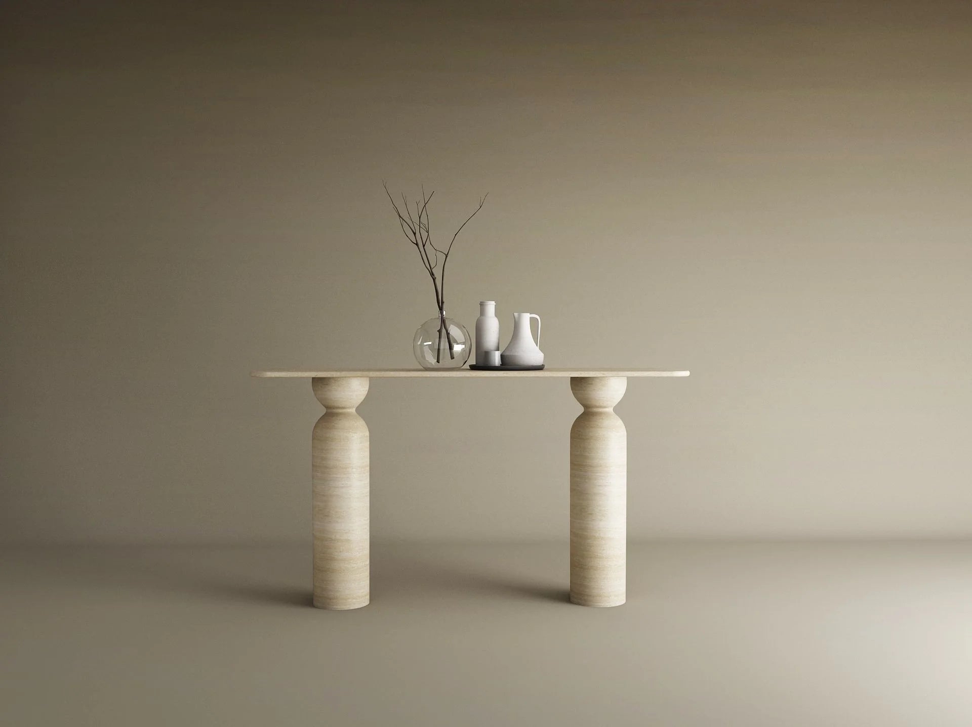 Console en Travertin TERRA COLUMN