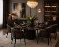 Le Fauteuil Bridge Lounge Épousant "Club" en Cuir Chocolat et Structure Noire
