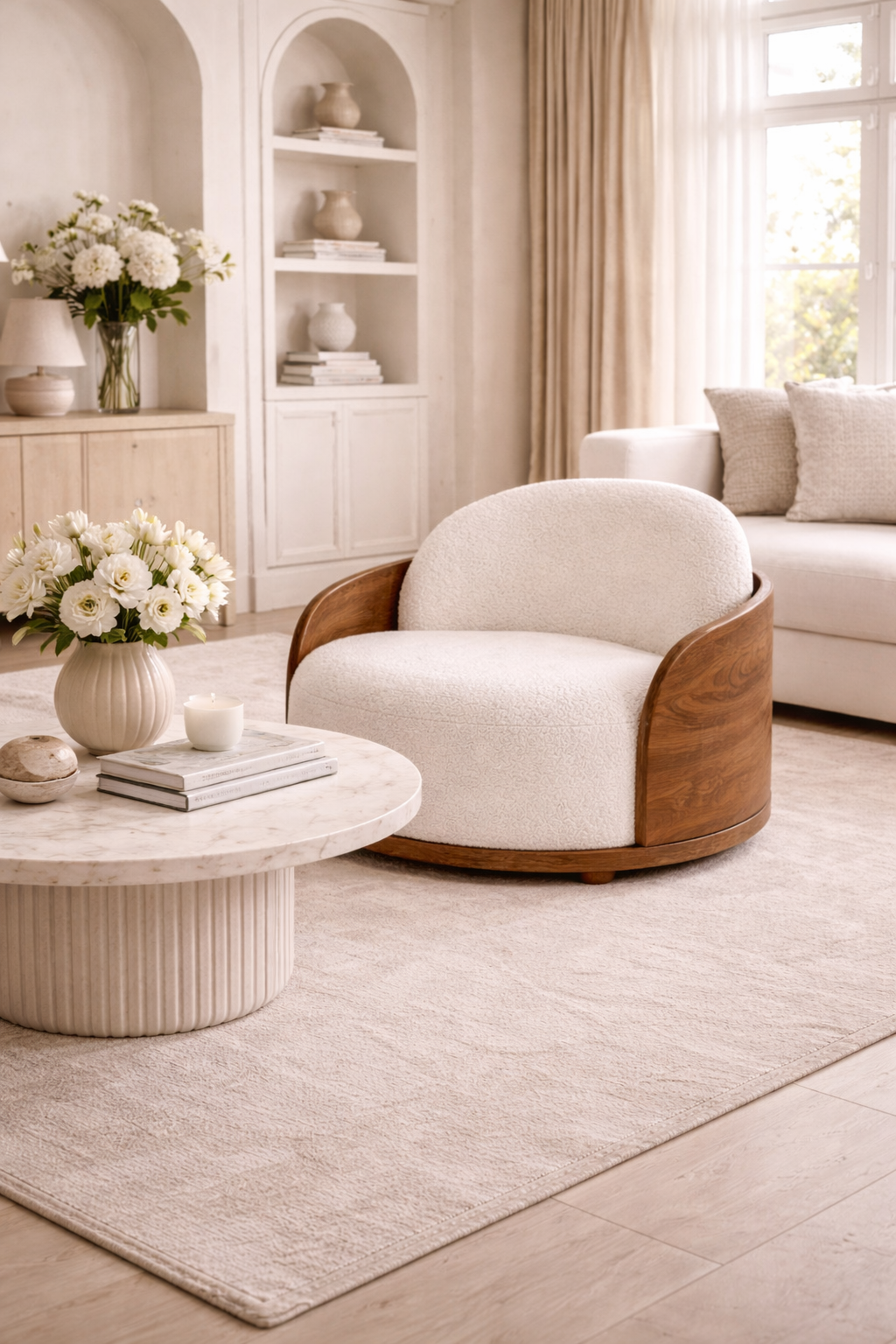 Fauteuil ORBA WALNUT