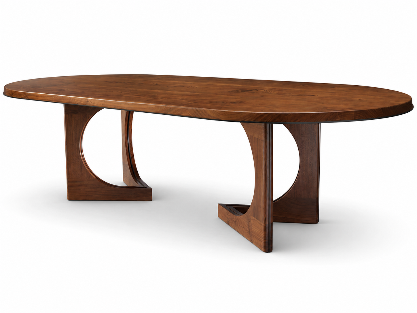 La Table à manger "Orbite" en Noyer Massif