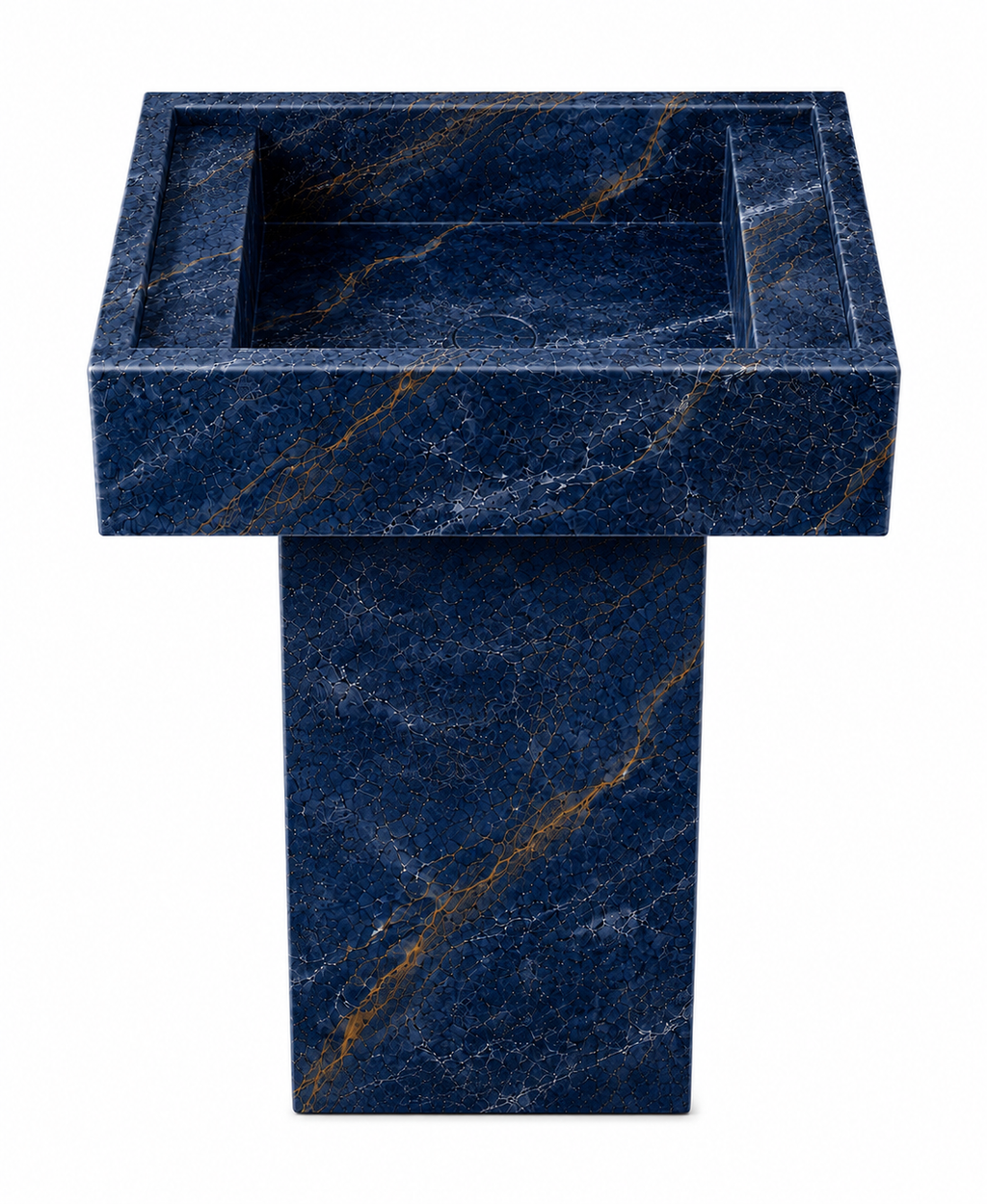 Le Lavabo Totem "Majesté" en Sodalite Bleue