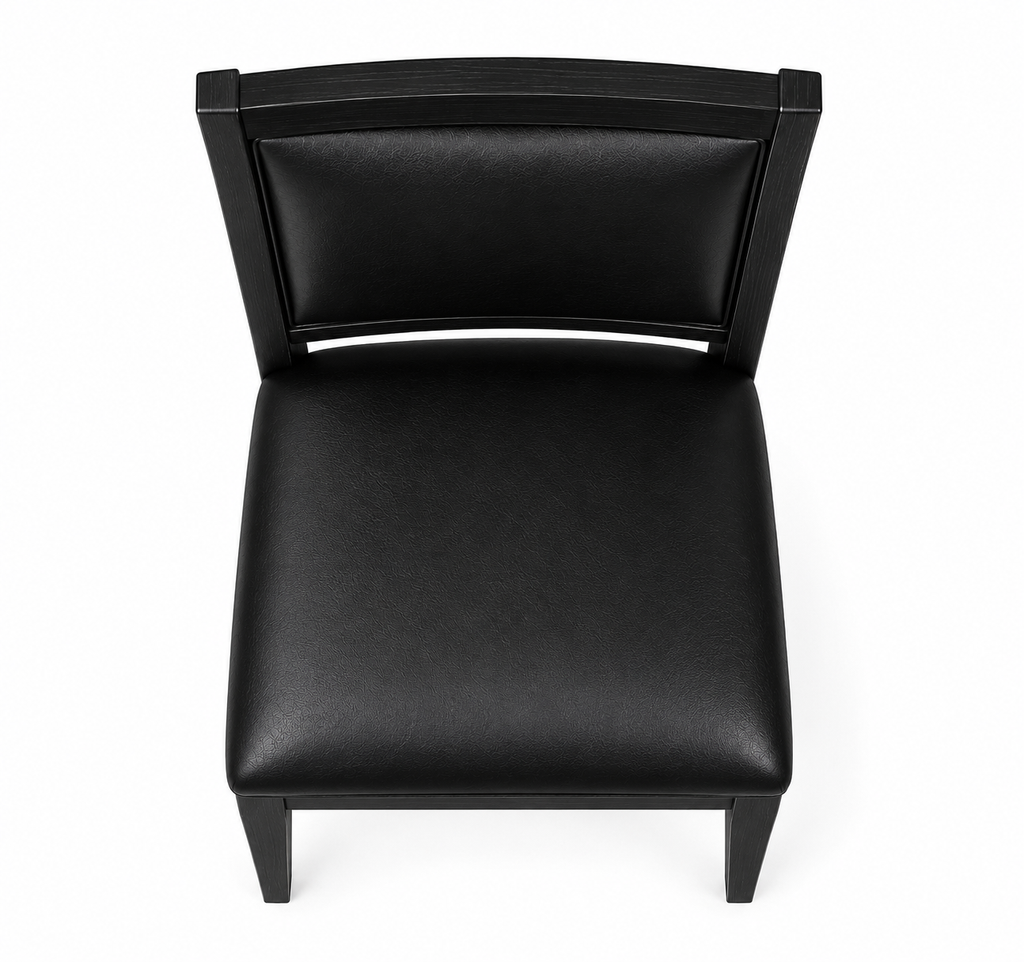 La Chaise de Repas Exécutive "Pure Onyx" en Chêne Noir et Cuir
