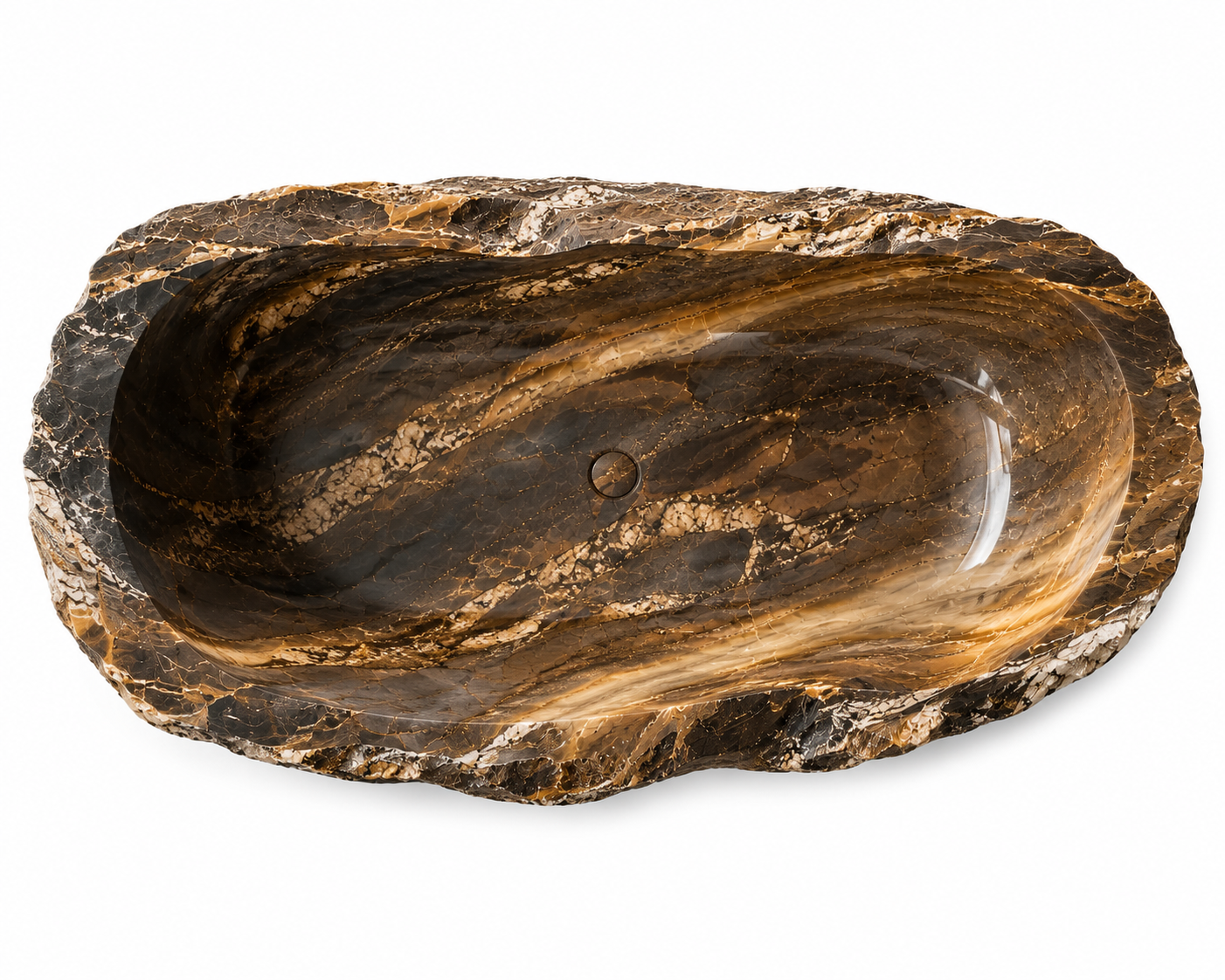 La Baignoire Monolithe "Surgurgence" en Quartzite Sauvage