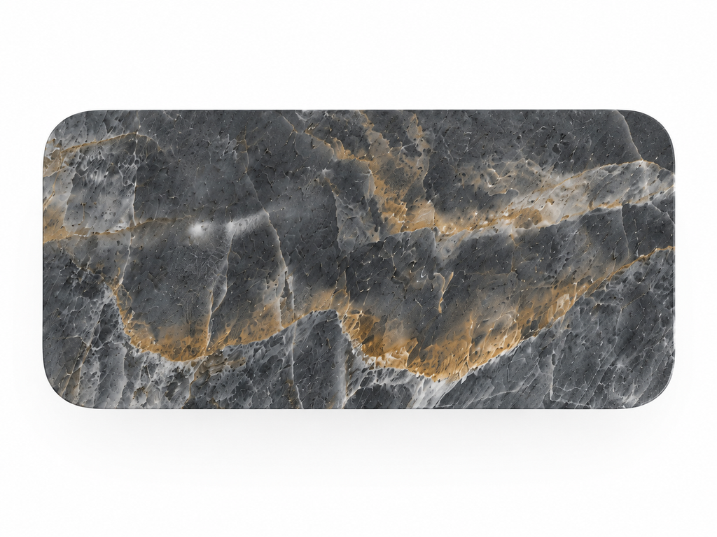 La Table de Repas Rectangulaire "Sill" en Quartzite Invisible Grey