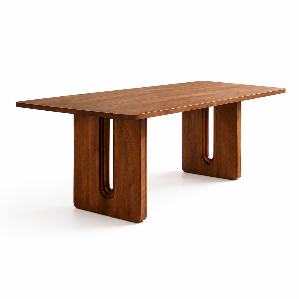 La Table à manger "Arcadie" en Noyer Massif