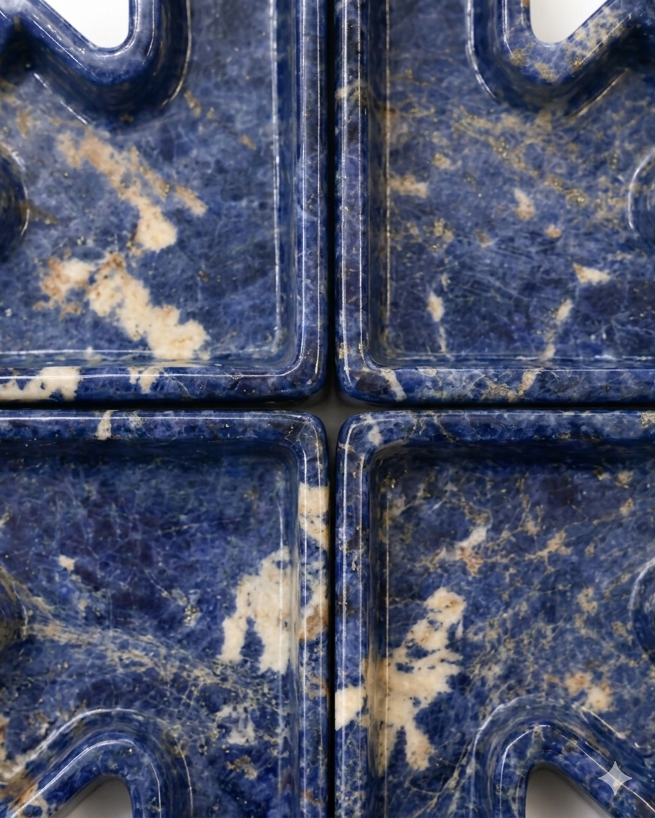 Le Cendrier "Atlas" en Sodalite Impériale