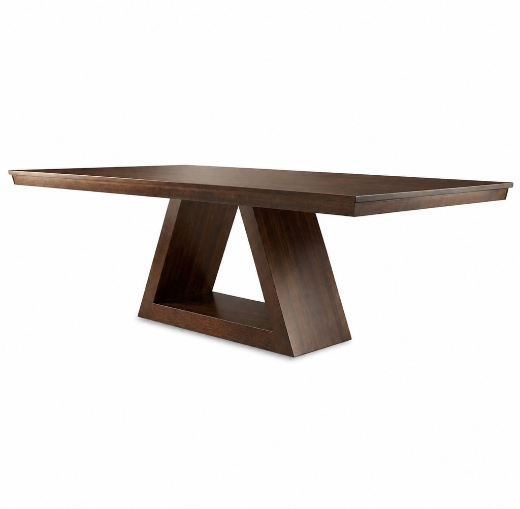 La Table à manger "Prisme" en Noyer Impérial